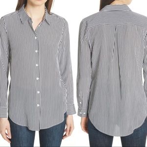 Equipment Essential Stripe Shirt Silk Satin M